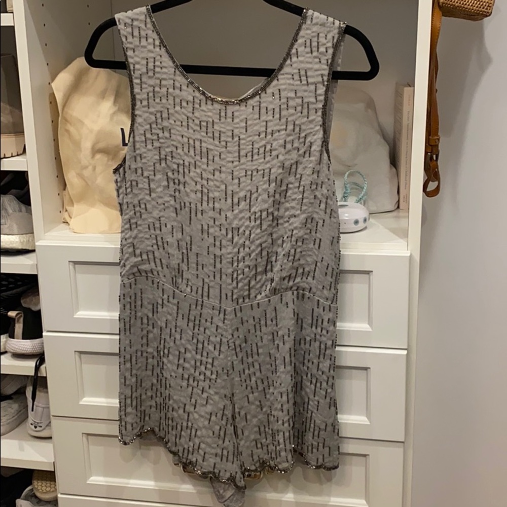 Free people light gray/purple romper